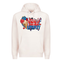 Pale Pink sweet land of liberty Premium Hoodie - Zillion Design Studio
