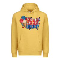 Antique Gold sweet land of liberty Premium Hoodie - Zillion Design Studio