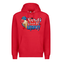 Red sweet land of liberty Premium Hoodie - Zillion Design Studio