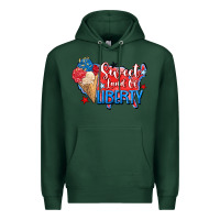 Sports Green sweet land of liberty Premium Hoodie - Zillion Design Studio