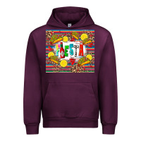 Mauve Wine taco fiesta Urban Hoodie - Zillion Design Studio
