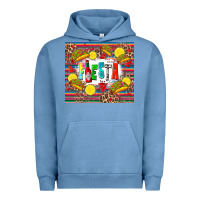 Pigment Pebble Blue taco fiesta Urban Hoodie - Zillion Design Studio