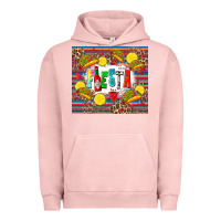 Pigment Salmon taco fiesta Urban Hoodie - Zillion Design Studio