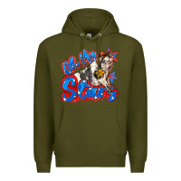 Army Green oh my stars pig Premium Hoodie - Zillion Design Studio