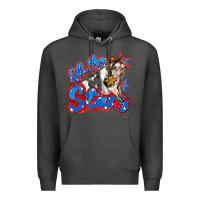 Charcoal Heather oh my stars pig Premium Hoodie - Zillion Design Studio