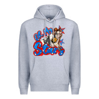 Heather Grey oh my stars pig Premium Hoodie - Zillion Design Studio