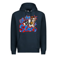 Navy oh my stars pig Premium Hoodie - Zillion Design Studio