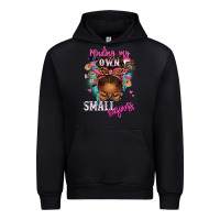 Black minding my own small business afro messy bun Urban Hoodie - texasbilliewilder