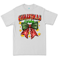 Dove Grey festive holiday bow design Premium Tee - CowhideDigitalArt