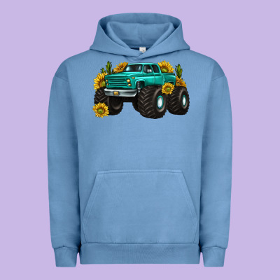 Urban Hoodie monster truck with sunflower western
