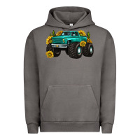 Pigment Tornado monster truck with sunflower western Urban Hoodie - texasbilliewilder