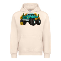 Sandshell monster truck with sunflower western Urban Hoodie - texasbilliewilder