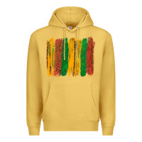 Antique Gold black history brushstroke Premium Hoodie - texasbilliewilder