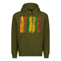Army Green black history brushstroke Premium Hoodie - texasbilliewilder