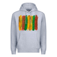 Heather Grey black history brushstroke Premium Hoodie - texasbilliewilder