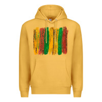 Mustard black history brushstroke Premium Hoodie - texasbilliewilder