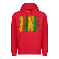 Red black history brushstroke Premium Hoodie - texasbilliewilder