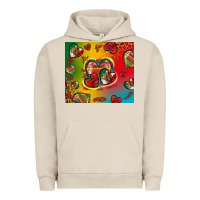 Pigment French Oak mexico hearts Urban Hoodie - Zillion Design Studio