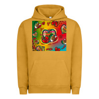 Pigment Peanut Butter mexico hearts Urban Hoodie - Zillion Design Studio