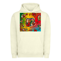 Pigment Pistachio mexico hearts Urban Hoodie - Zillion Design Studio