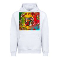 White mexico hearts Urban Hoodie - Zillion Design Studio