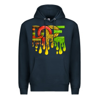 Navy black history juneteenth dope Premium Hoodie - texasbilliewilder