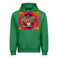Emerald mexican skull Urban Hoodie - Zillion Design Studio