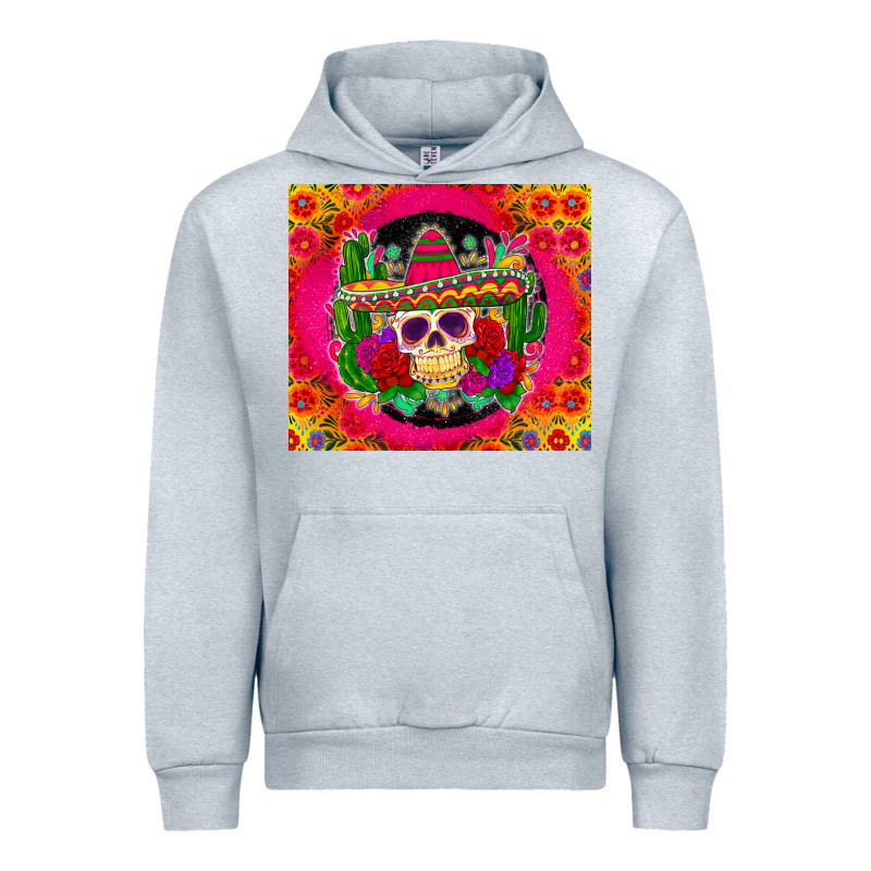 Mexican Skull Urban Hoodie by Zillion Design Studio | Teevron