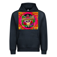 Navy mexican skull Urban Hoodie - Zillion Design Studio
