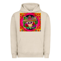 Pigment French Oak mexican skull Urban Hoodie - Zillion Design Studio