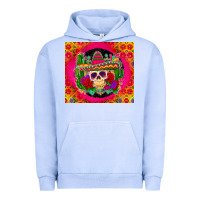 Pigment Grape Ice mexican skull Urban Hoodie - Zillion Design Studio