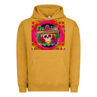 Pigment Peanut Butter mexican skull Urban Hoodie - Zillion Design Studio