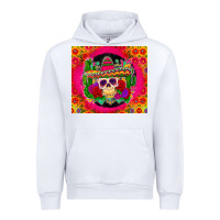 White mexican skull Urban Hoodie - Zillion Design Studio