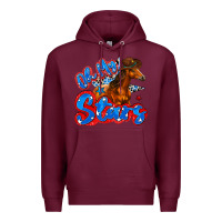 Burgundy oh my stars horse Premium Hoodie - Zillion Design Studio