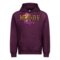 Mauve Wine moody heifer with leopard tbw Urban Hoodie - texasbilliewilder
