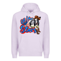 Lilac oh my stars cow Premium Hoodie - Zillion Design Studio