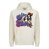 Oatmeal Heather oh my stars cow Premium Hoodie - Zillion Design Studio