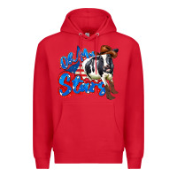 Red oh my stars cow Premium Hoodie - Zillion Design Studio