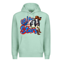 Seafoam oh my stars cow Premium Hoodie - Zillion Design Studio