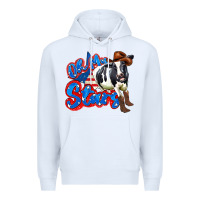 White oh my stars cow Premium Hoodie - Zillion Design Studio