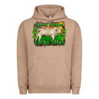 Pigment Burro Thick Thighs Lucky Vibes Charolais Bull Urban Hoodie - RanaPortraitStore