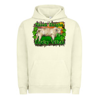 Pigment Pistachio Thick Thighs Lucky Vibes Charolais Bull Urban Hoodie - RanaPortraitStore