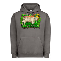 Pigment Tornado Thick Thighs Lucky Vibes Charolais Bull Urban Hoodie - RanaPortraitStore