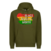 Army Green black history month Premium Hoodie - texasbilliewilder