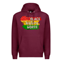 Burgundy black history month Premium Hoodie - texasbilliewilder