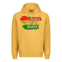 Mustard black history month Premium Hoodie - texasbilliewilder