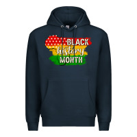 Navy black history month Premium Hoodie - texasbilliewilder