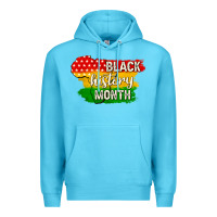 Ocean Blue black history month Premium Hoodie - texasbilliewilder