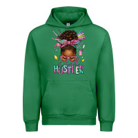 Emerald nail hustler afro messy bun Urban Hoodie - texasbilliewilder