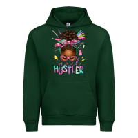 Forest Green nail hustler afro messy bun Urban Hoodie - texasbilliewilder